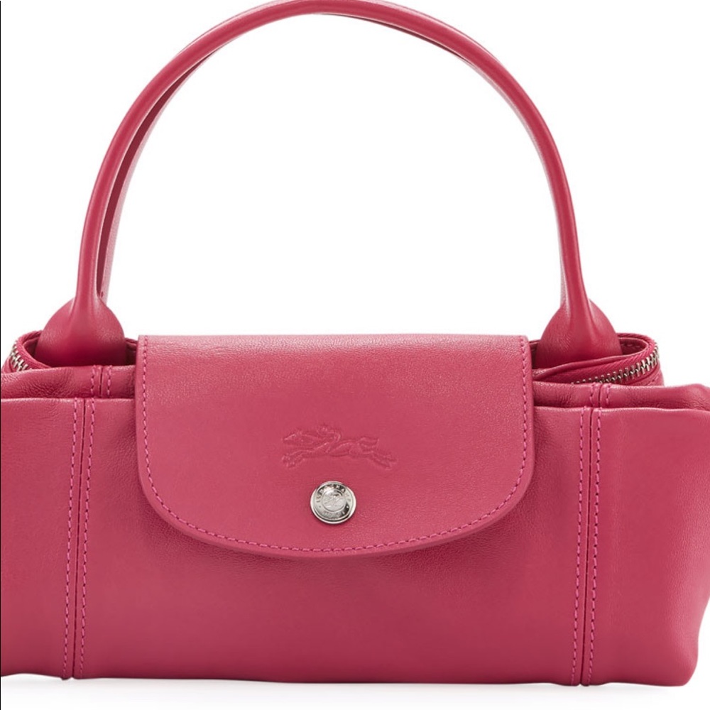 NWOT LONGCHAMP LE PLIAGE Medium leather tote